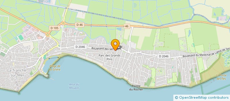 localisation de l'entreprise INREAC  LA TRANCHE-SUR-MER