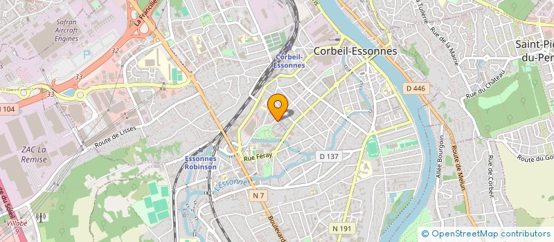 localisation de l'entreprise INS BAT à CORBEIL-ESSONNES