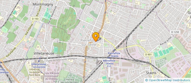 localisation de l'entreprise INS HOUSE à PIERREFITTE-SUR-SEINE