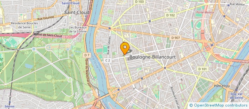 localisation de l'entreprise INS PETROTECH69 à BOULOGNE-BILLANCOURT