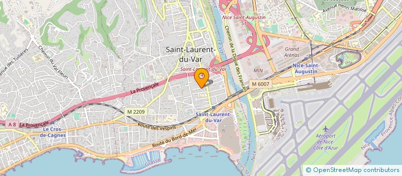 localisation de l'entreprise INS VIDEO COTE D'AZUR à SAINT-LAURENT-DU-VAR