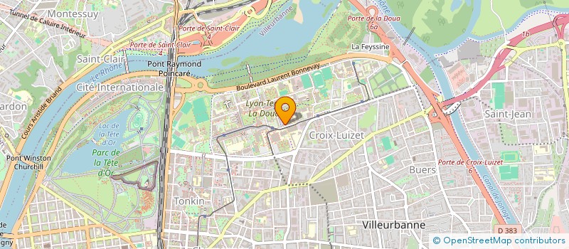 localisation de l'entreprise INSA ADN CONCEPT CLUB  VILLEURBANNE