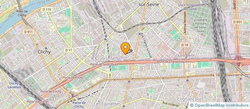 localisation de l'entreprise INSANE CONSEILS à SAINT-OUEN-SUR-SEINE