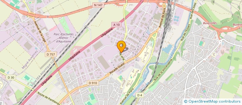 localisation de l'entreprise INSECO  POITIERS