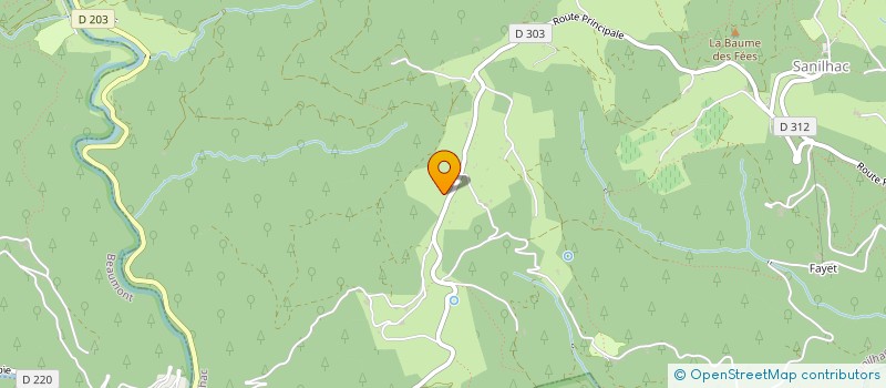 localisation de l'entreprise INSECTA  SANILHAC