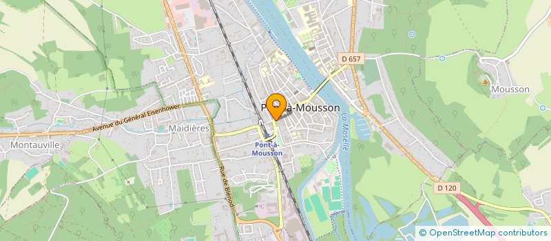 localisation de l'entreprise INSEF CONSEIL à PONT-A-MOUSSON