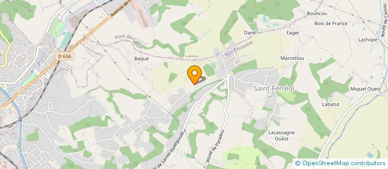 localisation de l'entreprise INSEO  BON-ENCONTRE