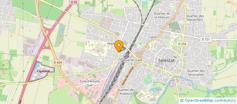 localisation de l'entreprise INSER ACTION  SELESTAT