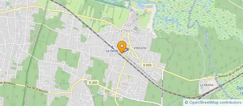 localisation de l'entreprise INSER CYCLES BASSIN D'ARCACHON  LE TEICH