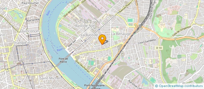 localisation de l'entreprise INSER MOBILITE LOCATION à BORDEAUX