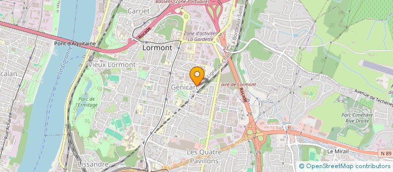 localisation de l'entreprise INSER'SANTE 33 à LORMONT
