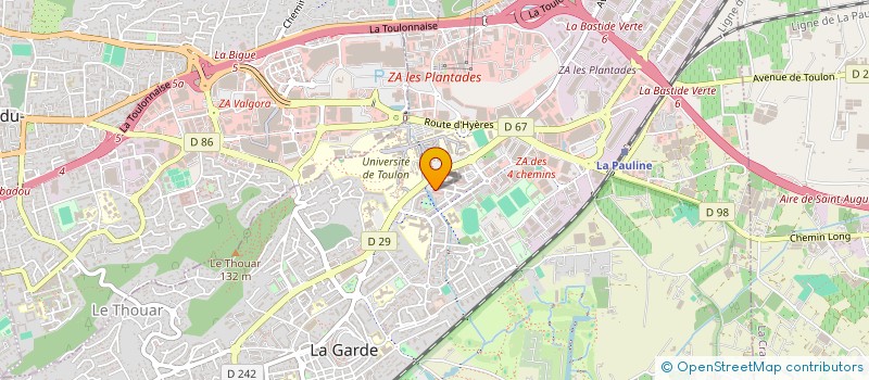 localisation de l'entreprise INSERE RESINE  LA GARDE