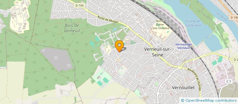 localisation de l'entreprise INSERGEST à VERNEUIL-SUR-SEINE
