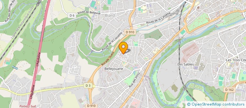 localisation de l'entreprise INSERSUD à POITIERS