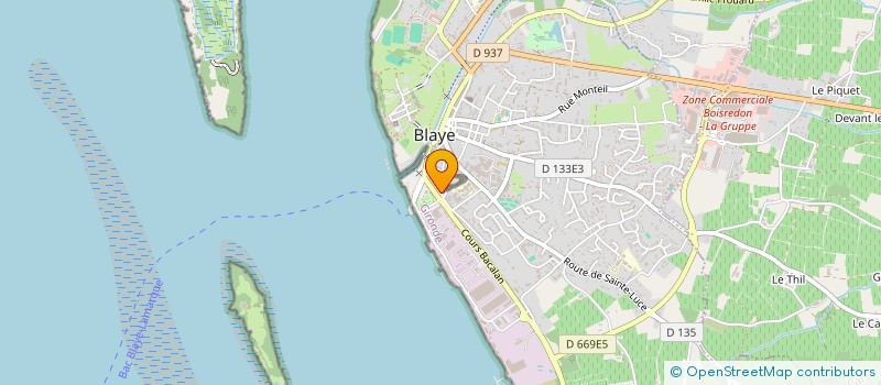 localisation de l'entreprise INSERT 33 à BLAYE