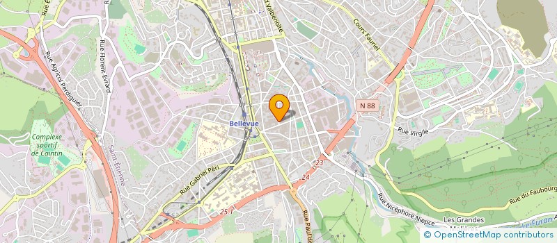 localisation de l'entreprise INSERT 42 à SAINT-ETIENNE