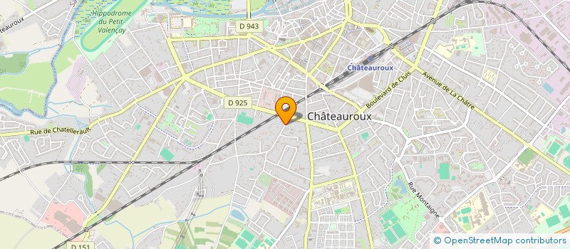 localisation de l'entreprise INSERT-JEUNES à CHATEAUROUX