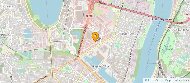 localisation de l'entreprise INSERT NET à BORDEAUX