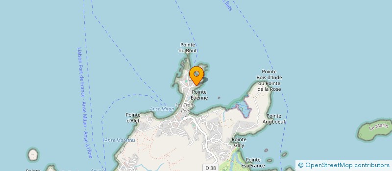 localisation de l'entreprise INSERTION CARAIBES OCEANS à LES TROIS-ILETS