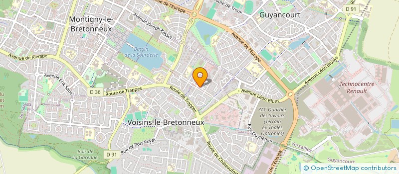 localisation de l'entreprise INSERTION DES JEUNES PAR L'EMPLOI à VOISINS-LE-BRETONNEUX
