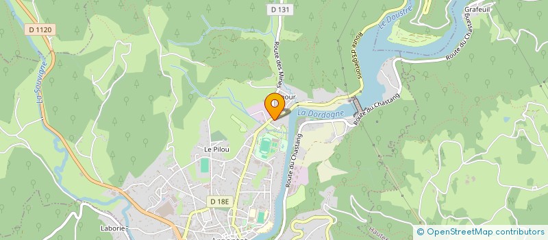 localisation de l'entreprise INSERTION DORDOGNE ENTRETIEN ENVIRON à ARGENTAT-SUR-DORDOGNE