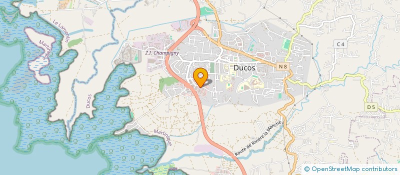 localisation de l'entreprise INSERTION ET ACCOMPAGNEMENT POUR L EMPLOI à DUCOS