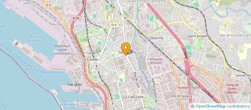 localisation de l'entreprise INSERTION ET ACTION SOCIALE à MARSEILLE