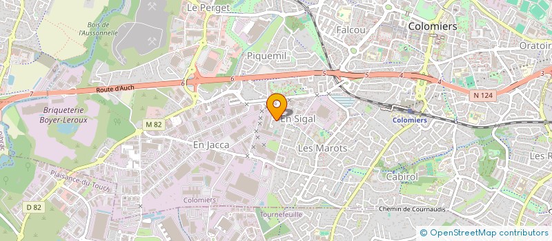 localisation de l'entreprise INSERTION ET TERRITOIRE à COLOMIERS