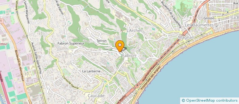 localisation de l'entreprise INSERTION FORMATION à NICE