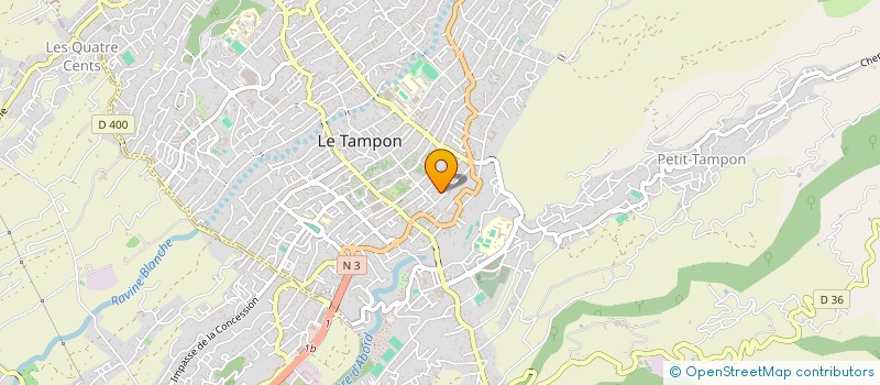 localisation de l'entreprise INSERTION FORMATION EDUCATION AIDE A LA PERSONNE à LE TAMPON