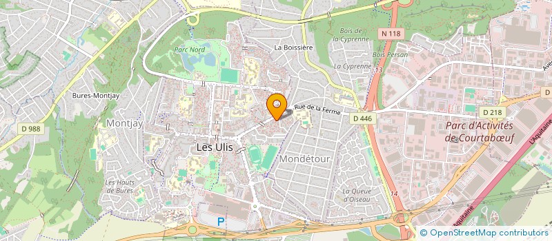 localisation de l'entreprise INSERTION FORMATION EMPLOI 2000 à LES ULIS