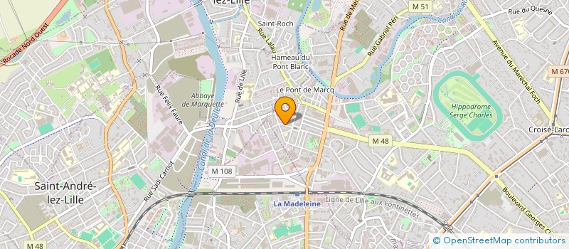 localisation de l'entreprise INSERTION FORMATION SPORT ACADEMIE à MARCQ-EN-BARŒUL