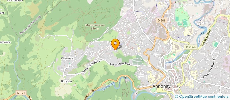 localisation de l'entreprise INSERTION HEBERGEMENT DEVELOPPEMENT AUDIT CONSEIL (I.H.D.A.C.) à SAINT-MARCEL-LES-ANNONAY