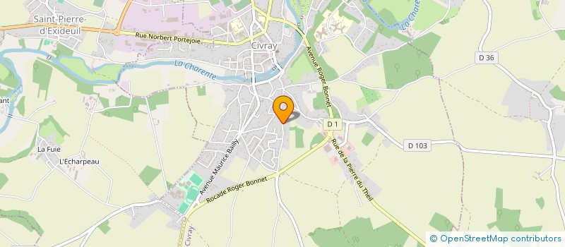 localisation de l'entreprise INSERTION PAR L'ECONOMIQUE SUD VIENNE  CIVRAY