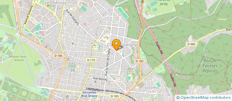 localisation de l'entreprise INSERTION SAUVEGARDE YVELINES à VERSAILLES