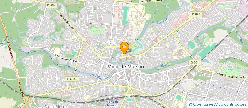 localisation de l'entreprise INSERTION SOCIALE PROFESSION ET ACCUEIL à MONT-DE-MARSAN