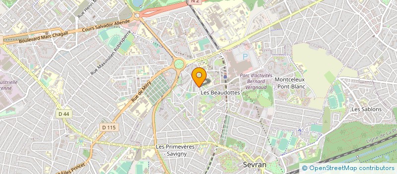 localisation de l'entreprise INSERTION SOCIALE SPORT à SEVRAN