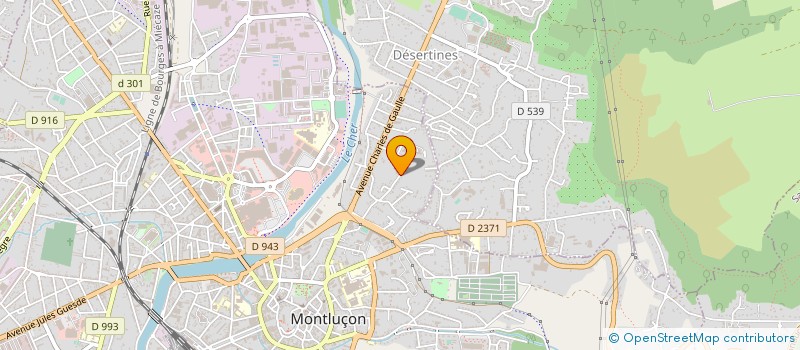localisation de l'entreprise INSERTION SOCIOPROFES ACTIVITE ECONOMIQU à MONTLUCON