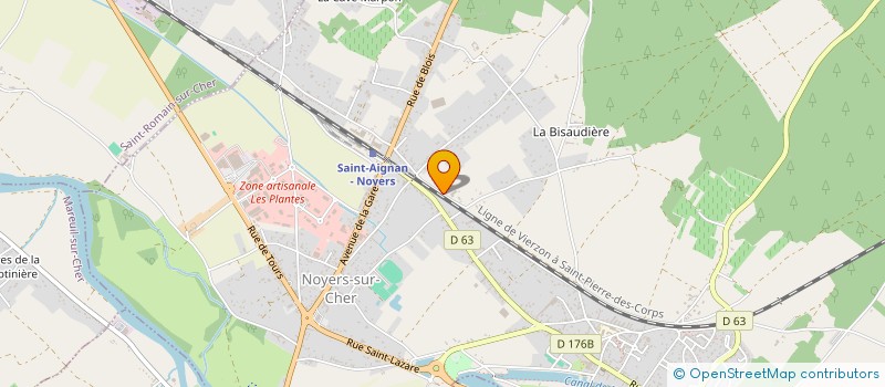 localisation de l'entreprise INSERTION SUR LE TERRITOIRE DU VAL DE CHER à NOYERS-SUR-CHER
