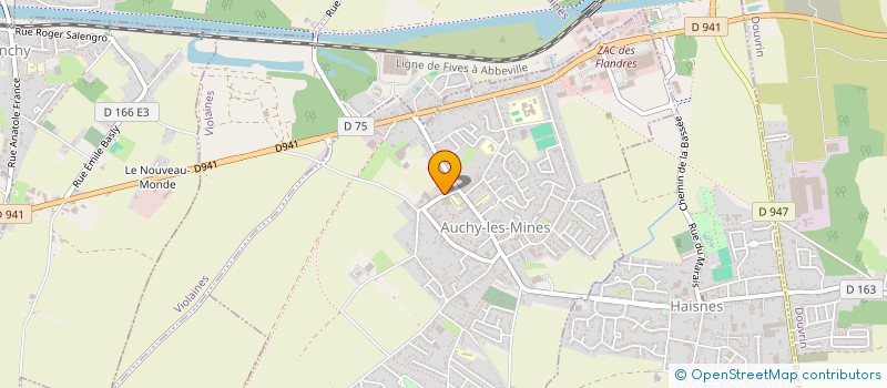 localisation de l'entreprise INSIDE  AUCHY-LES-MINES