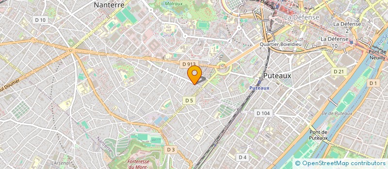localisation de l'entreprise INSIDE MEDIA à NANTERRE