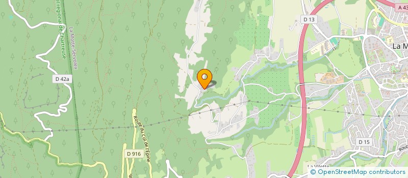 localisation de l'entreprise INSIDE OUT C.G.  LA MOTTE-SERVOLEX