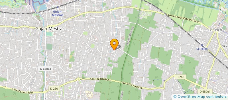 localisation de l'entreprise INSIDE OUT CONSEIL  GUJAN-MESTRAS