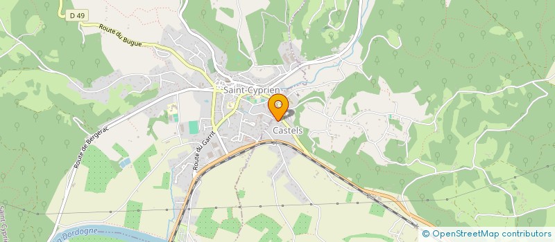 localisation de l'entreprise INSIDE SHIELD CONSULTING  CASTELS ET BEZENAC