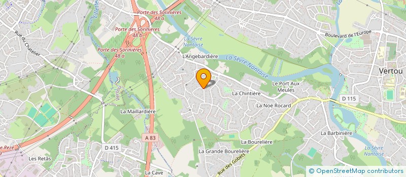 localisation de l'entreprise INSIDE SOLUTIONS à VERTOU
