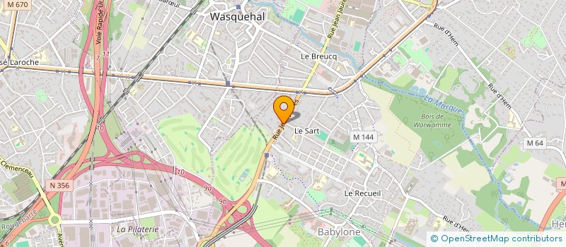localisation de l'entreprise INSIDE STAFFING BY ADEQUAT 156 à VILLENEUVE-D'ASCQ