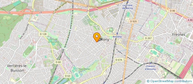 localisation de l'entreprise INSIDE UP COACHING à ANTONY