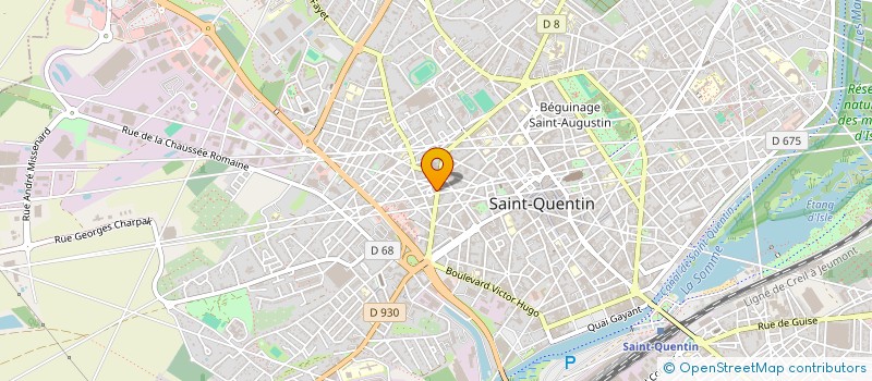localisation de l'entreprise INSIDELLE à SAINT-QUENTIN