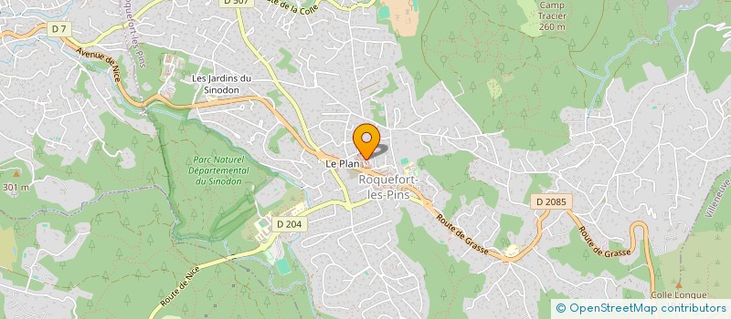 localisation de l'entreprise INSIEME FORMATION & CONSEIL  ROQUEFORT-LES-PINS