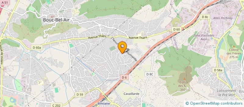 localisation de l'entreprise INSIGNES ALPHA  BOUC-BEL-AIR